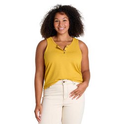 Toad&Co Piru Henley Tank Top Women's in Pollen